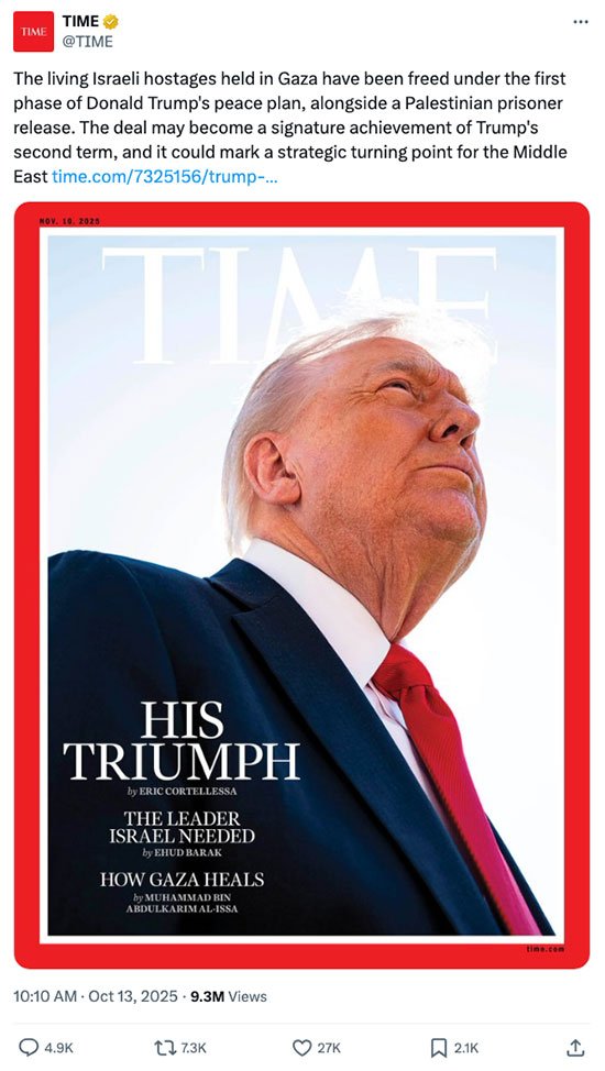 Donald Trump on the cover of TIME Magazine