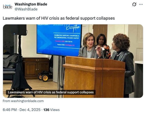Members of Congress warn of an impending HIV crisis under the current administration