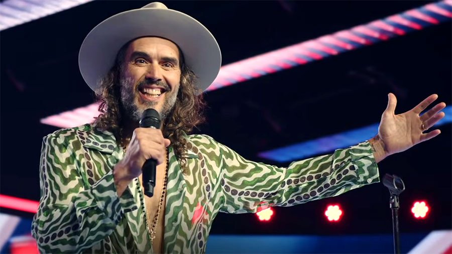 Accused rapist Russell Brand (screen capture)