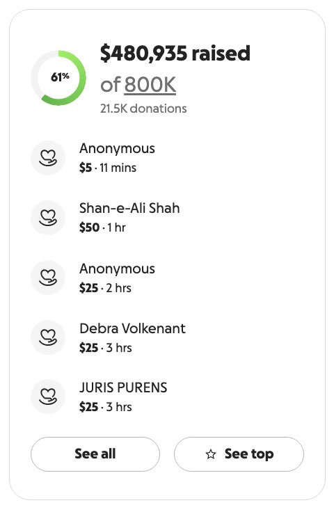 GoFundMe for TJ Sabula