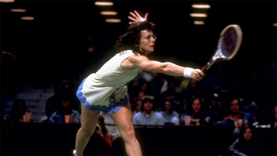 Billie Jean King in the new documentary "Give Me The Ball!" - image via Sundance Institute