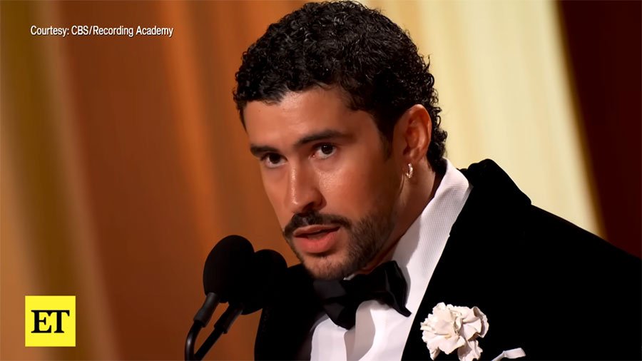 Bad Bunny at the 68th Grammy Awards