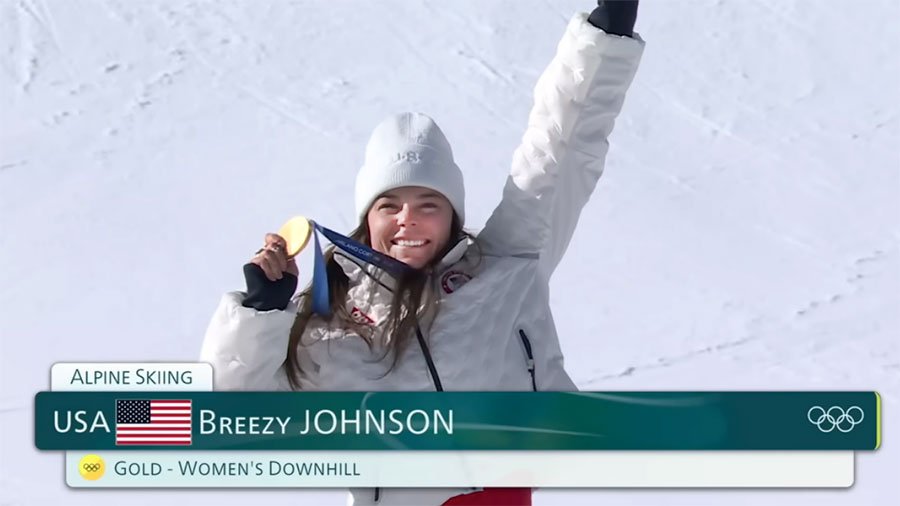American skier Breezy Johnson became the first out LGBTQ athlete (and the first American athlete) to win a gold medal at the Milan Winter Olympics
