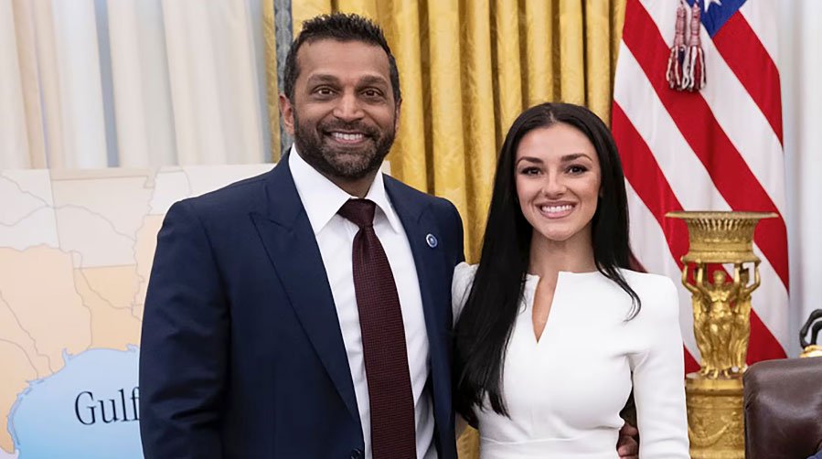 FBI Director Kash Patel and girlfriend Alexis Wilkins (via Instagram)