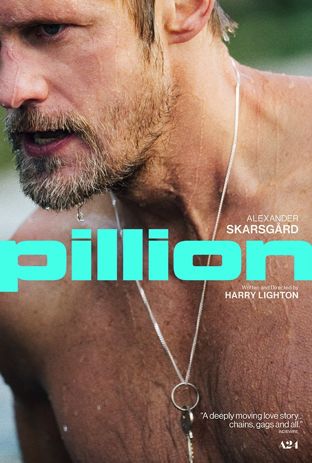 Official poster for "Pillion" (via A24)