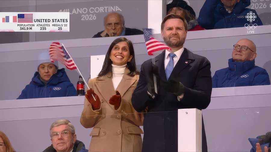 Vice President JD Vance and Second Lady Usha Vance (screen capture)