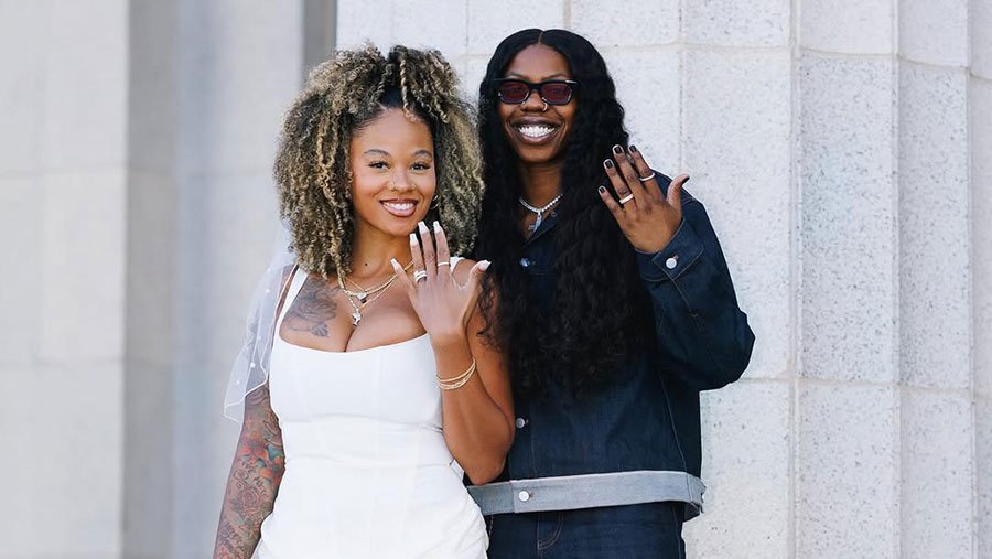 Dallas Wings’ Arike Ogunbowale got married last month in a secret Miami wedding ceremony to her longtime girlfriend, influencer Lala Ronay