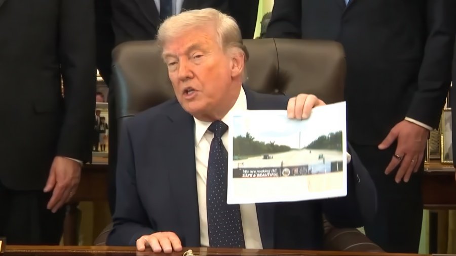 Donald Trump discussing the National Mall