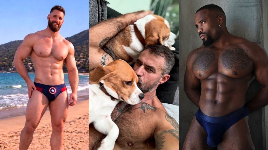 Anderson, Fabricio, and Thai in this week's InstaHunk round-up plus Drew Aggouras of American Gladiators (images via Instagram)