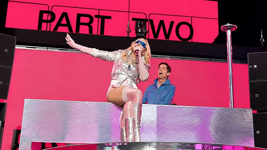 Madonna performs Times Square mini-concert promoted by Grindr