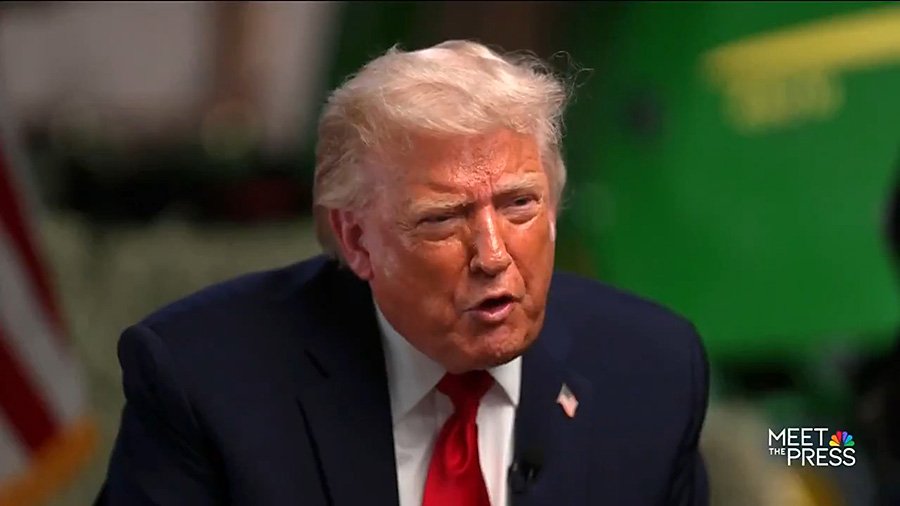 Donald Trump crashes out in Meet The Press interview