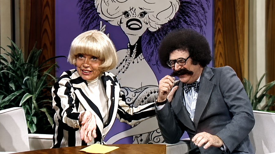 TV critic Gene Shalit with Carol Channing
