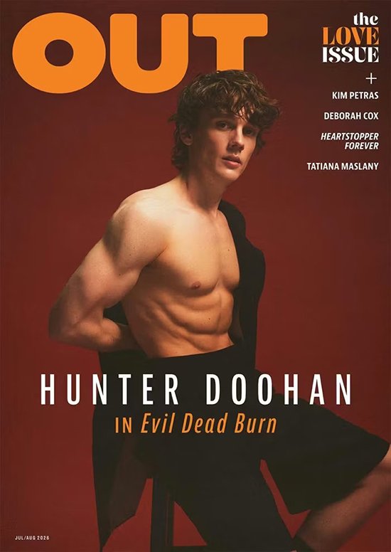 Hunter Doohan covers OUT Magazine