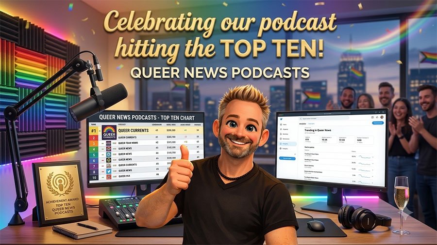 The Randy Report hits Top Ten among Queer News podcasts