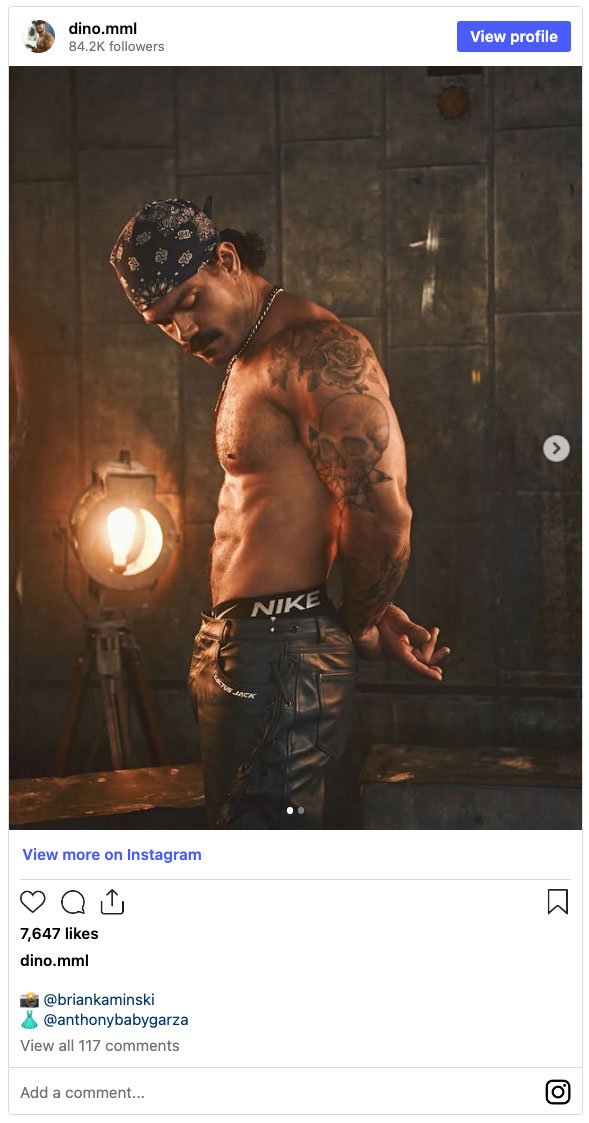 Checking in with some favorite InstaHunks this week starting with Sebastian Gonzalez Molina, who paused in profile.