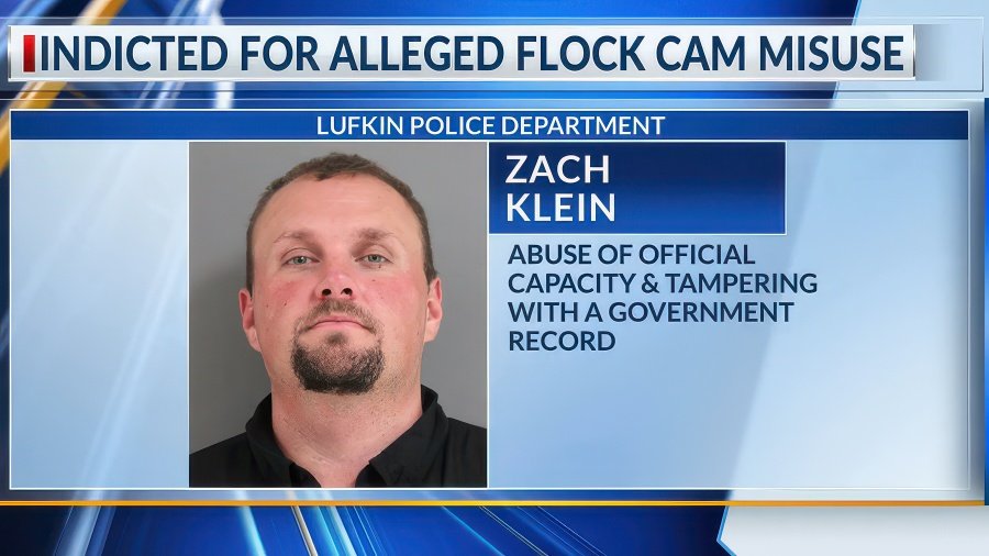 Police officer in Lufkin, Texas, is accused of using Flock cameras to track an ex-girlfriend's car over 10,000 times