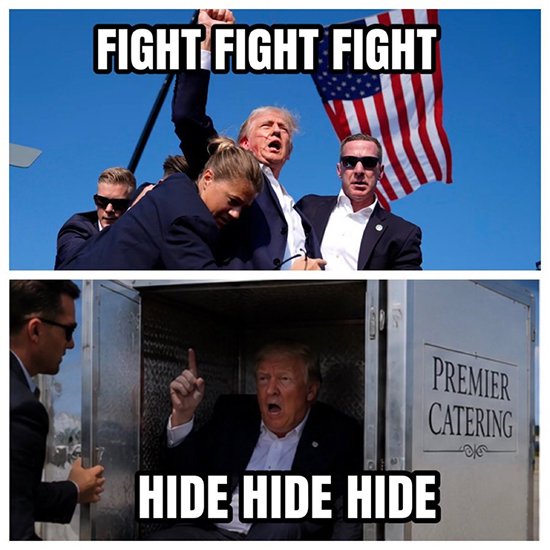 Another meme about Trump's secret Air Force One swap