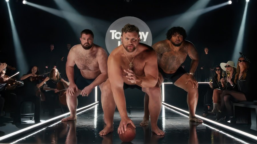 Landon Dickerson, Ted Karras, and Tristan Wirfs in new Tommy John short film