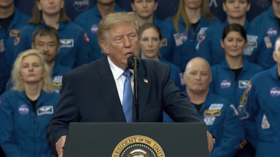 Donald Trump gives speech to NASA employees to deafeningly awkward silence