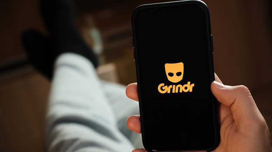 Grindr (image via Depositphotos)