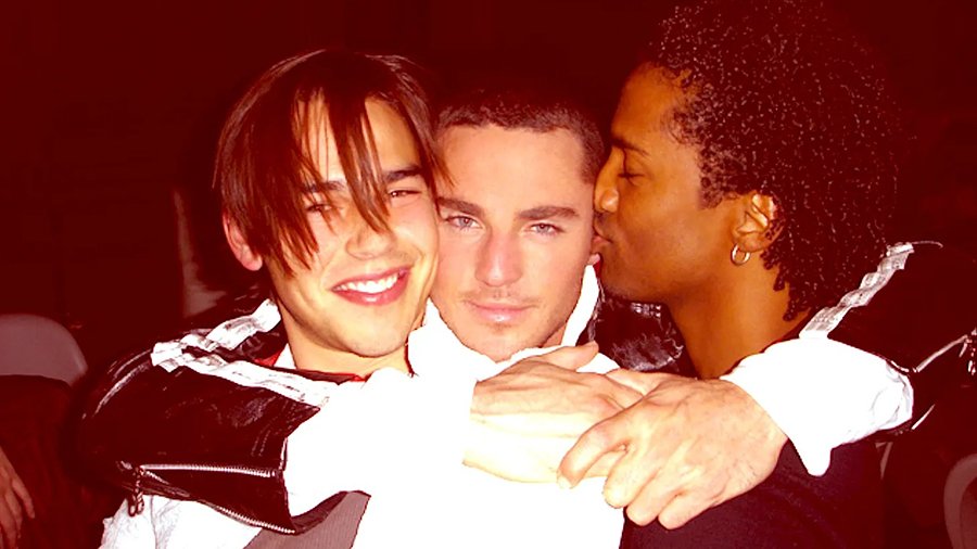 Jonathan Trent, Derek Magyar, Darryl Stephens on set of BOY CULTURE (image by Jeff Hobbs)