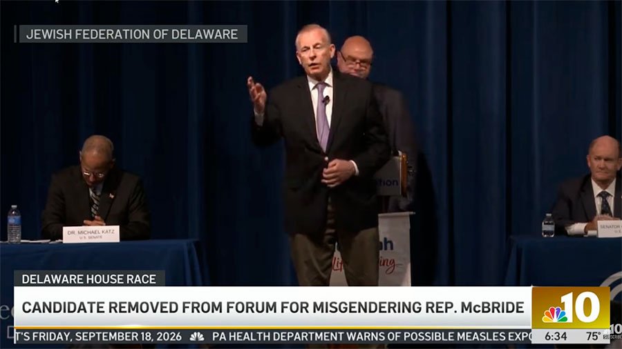 Delaware Republican removed from forum after misgendering his opponent, Rep. Sarah McBride (D)