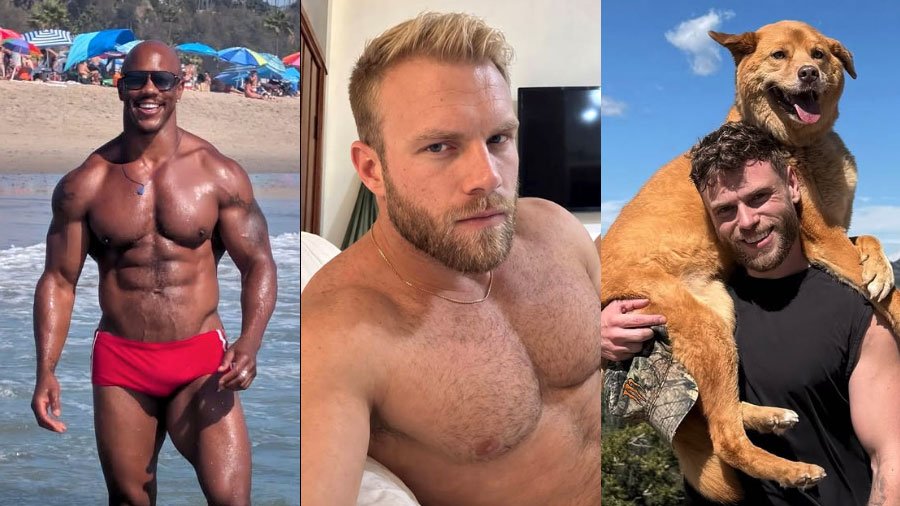 Sterling Walker, Roman Voss, and Gus Kenworthy (all via Instagram)
